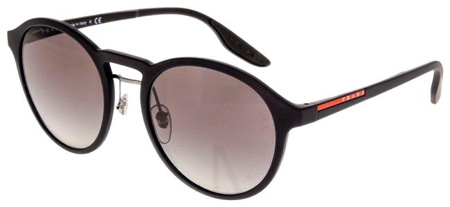 Prada Matte Black Linea Rossa 01s Grey Gradient Sport Ps01ss Sunglasses