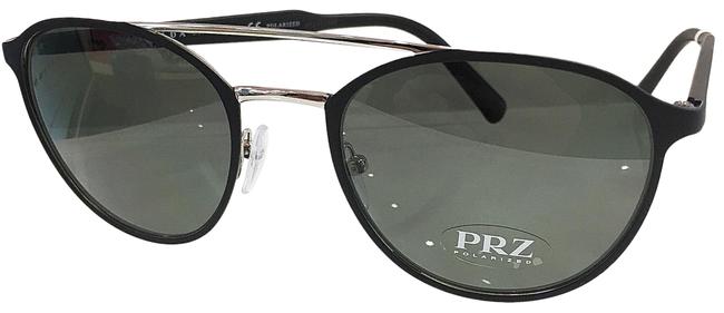 Prada Matte Black Polarized 1bo5x1 Mens Spr62t Fashion Pilot Sunglasses
