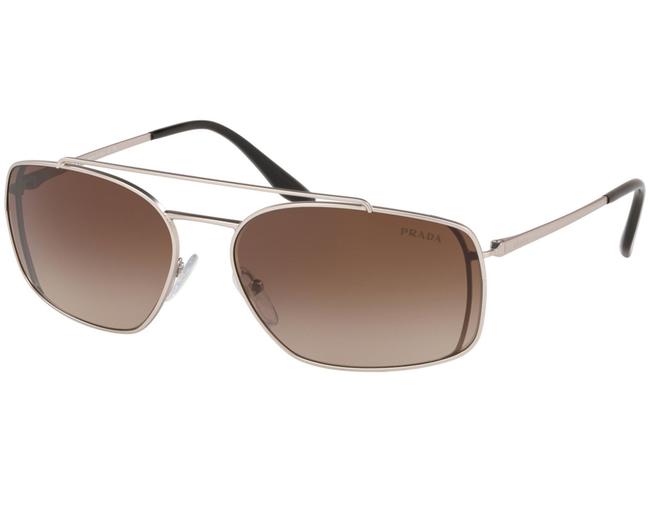 Prada Matte Silver Pr64vs 1ap6s1 62 Sunglasses