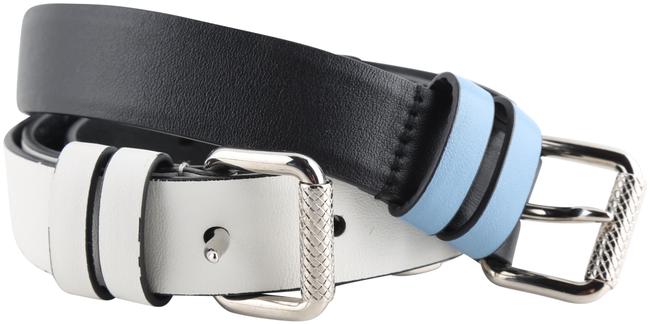 Prada Multicolor Tricolor Calfskin Belt