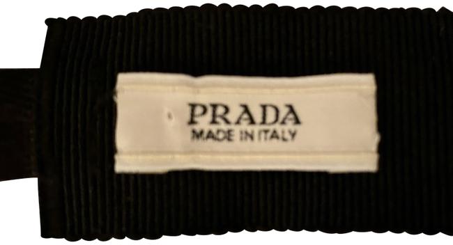 Prada Navy Blue Ribbon Gros Grain Beaded Belt
