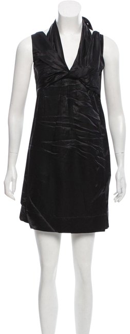 Prada Nero W Sleeveless Mini W Tags Short Cocktail Dress4 S