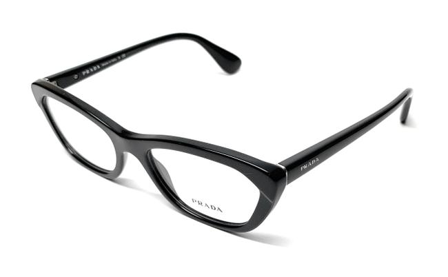 Prada New Vpr 03q 1ab 1o1 Shiny Black Womens Frame 52 18 Sunglasses