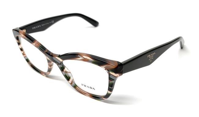 Prada New Vpr 29r Vao 1o1 Spotted Green Womens Frame 52 17 Sunglasses