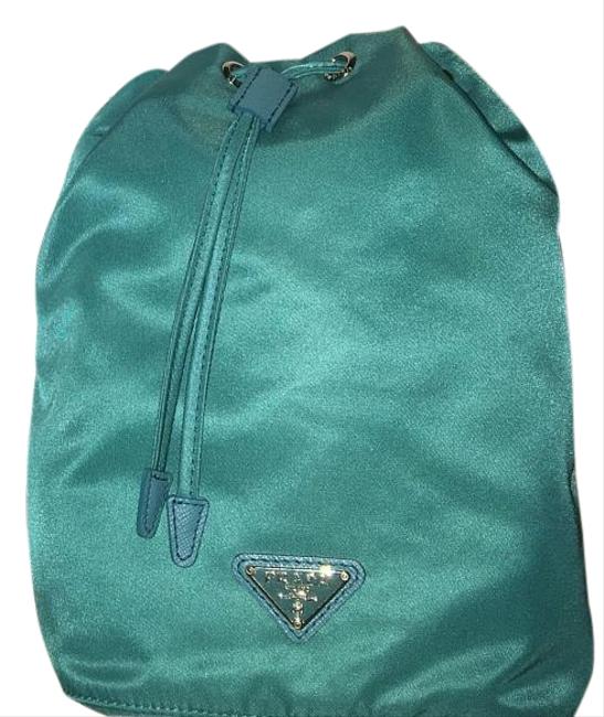 Prada Nylon Drawstring Makeup Cosmetic Bag
