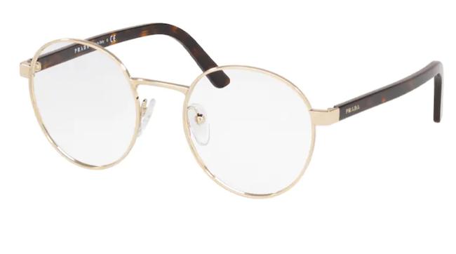 Prada Pale Gold Eyeglasses Vpr52x 49 Zvn1o1