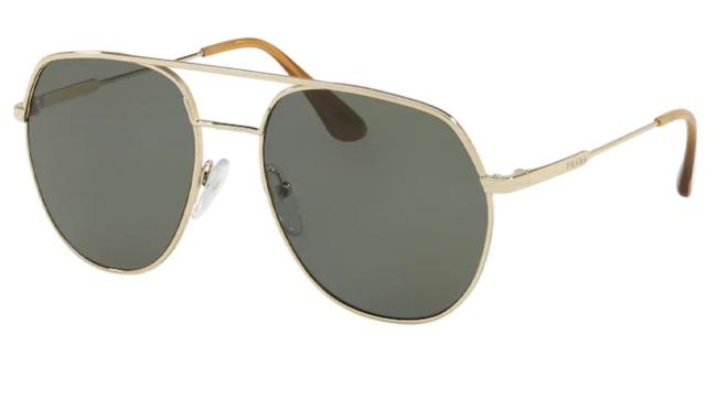 Prada Pale Gold Spr55u 57 Zvn198 Polarized Sunglasses
