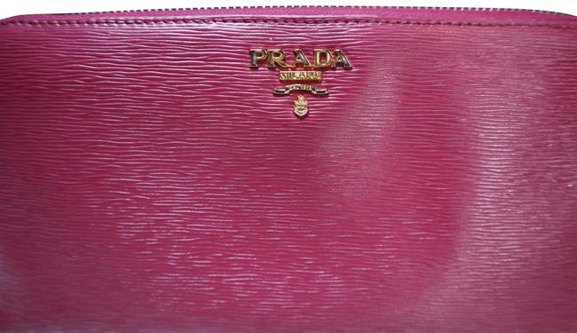 Prada Pink Long Saffiano Wallet
