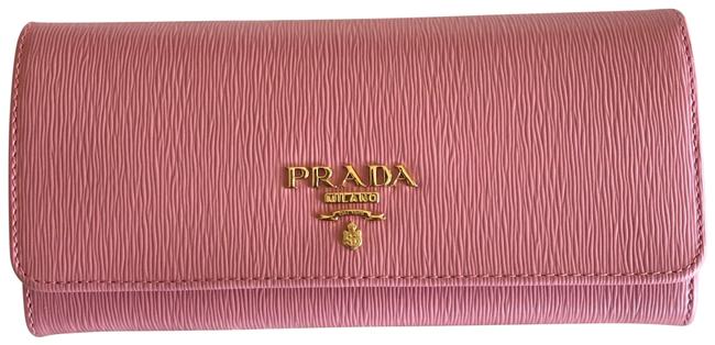 Prada Pink Peonia Continental Wallet+cardholder*new Wallet