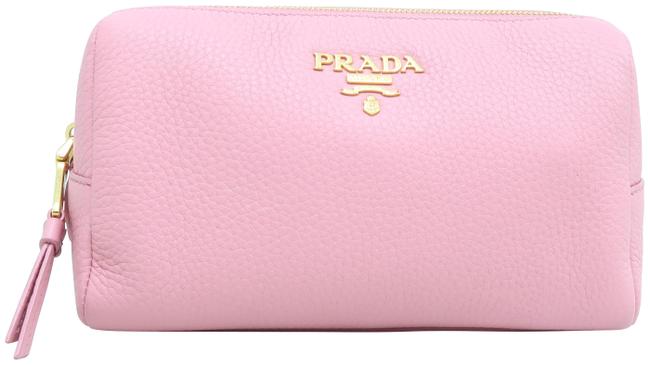 Prada Pink Small Calfskin Cosmetic Bag