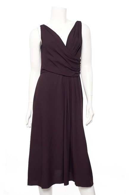 Prada Plum Sleeveless 42 Mid length Cocktail Dress6 S