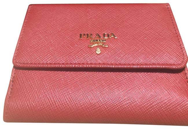 Prada Red Portafoglio Pattino Wallet