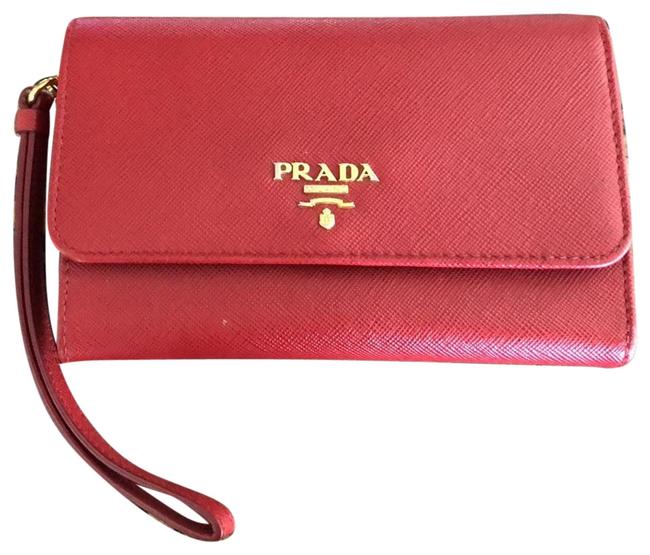 Prada Red Tech Wallet