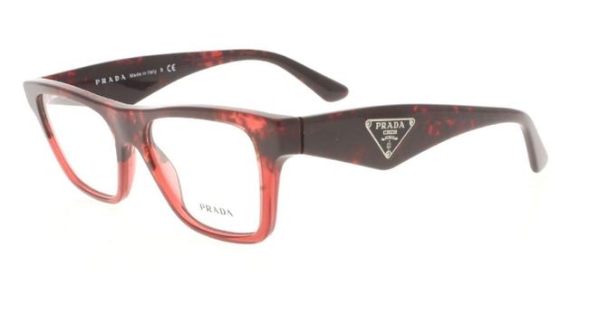 Prada RedBlack Havana 20q Ro0 1o1Rx Eyeglasses New
