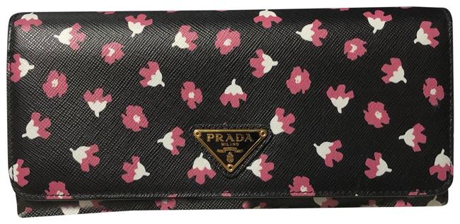 Prada Saffiano Print Begonia Wallet