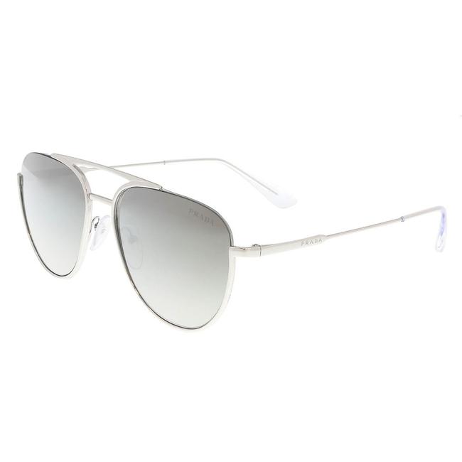 Prada Silver Aviator Sunglasses