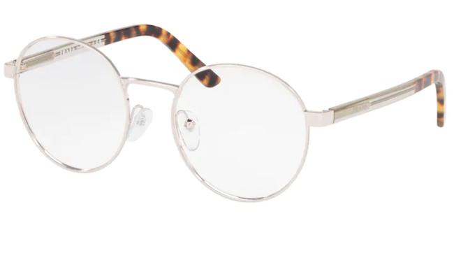 Prada Silver Eyeglasses Vpr52x 51 1bc1o1