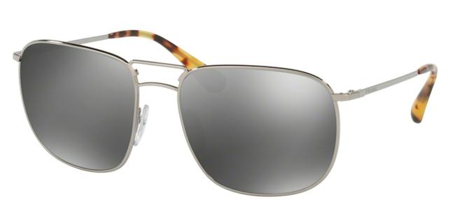 Prada Silver New Mirrored Lens Spr 52t 5av7w1 Free 3 Day Shipping Sunglasses