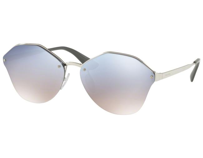 Prada Silver Pr64ts 1bc5r0Light Blue Sunglasses