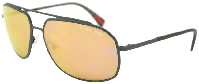Prada Sport Olive Gray Mirrored Polarized Qr Sunglasses