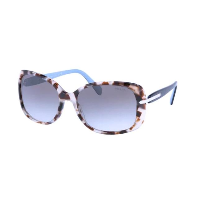 Prada Spotted Brown Rectangular 08os Conceptual Sunglasses