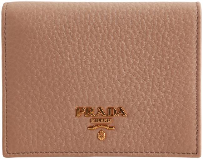 Prada Tan Small Leather Wallet