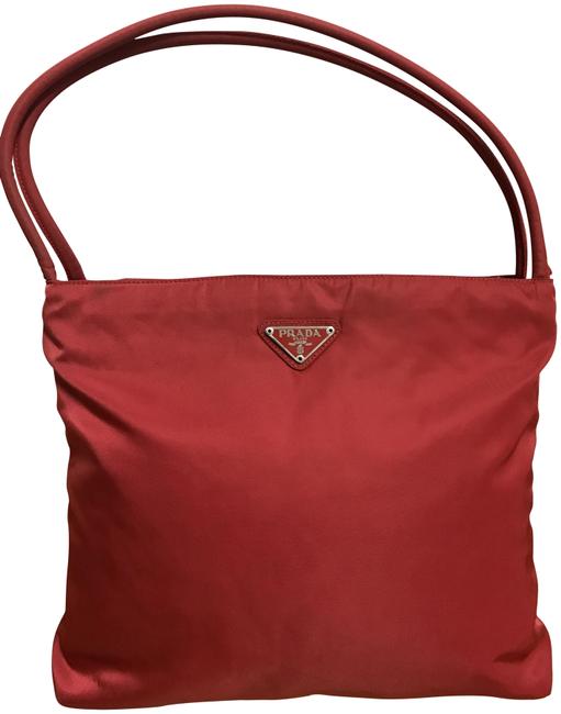 Prada Tessuto Red Nylon Tote