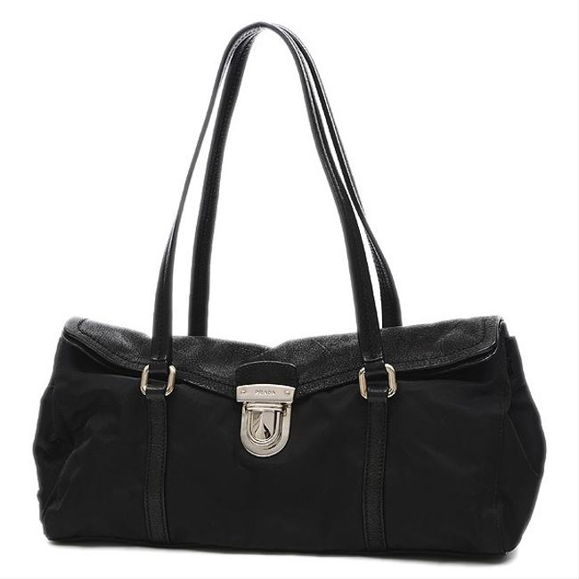 Prada Tote Bag Black NylonLeather