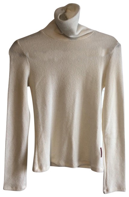 Prada Turtleneck Ivory Sweater
