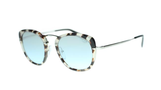 Prada Uao096 L Women Pr58us Brown Havana Azure Mirror Black Sunglasses