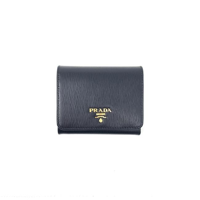 Prada Vitello Move Compact Wallet