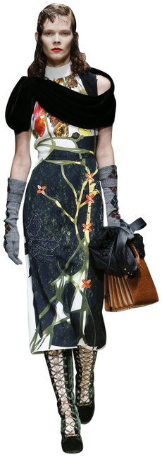 Prada White Black Print Illustrated Midi Mid length Cocktail Dress2 XS