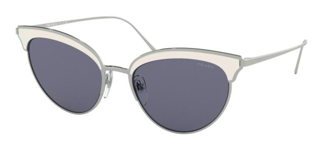Prada White New Petite Cat Eye Spr 60v 406420 Free 3 Day Shipping Sunglasses