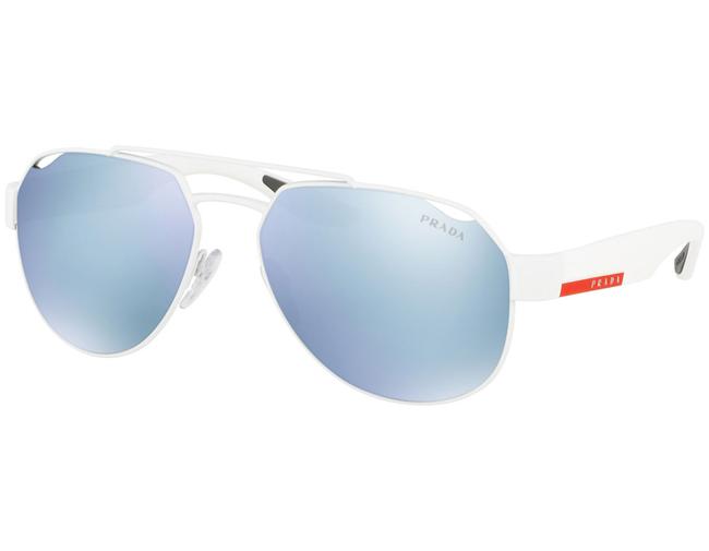 Prada White Rubber Sport Ps57us twk5k2 Sunglasses