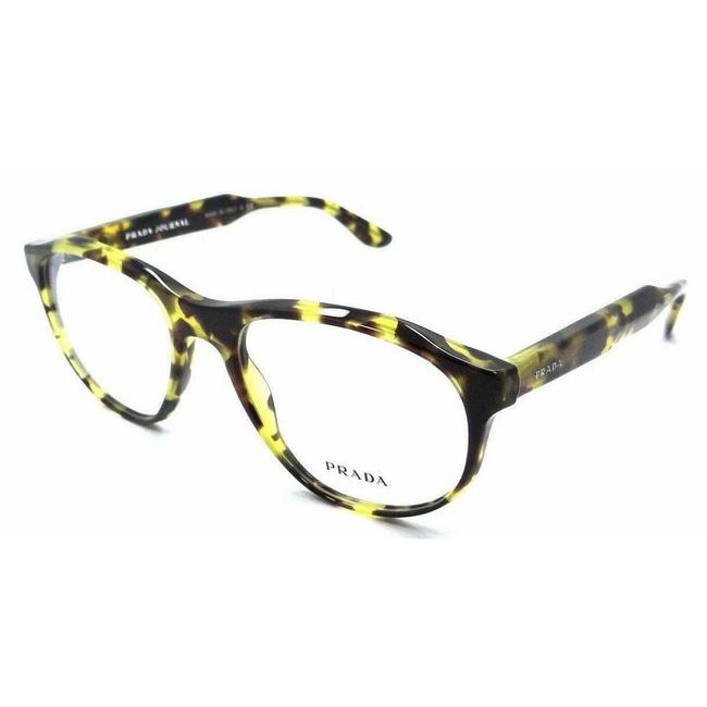 Prada Yellow Havana FrameDemo Lens Pr12s Ubl1o1 Womens Oval Eyeglasses