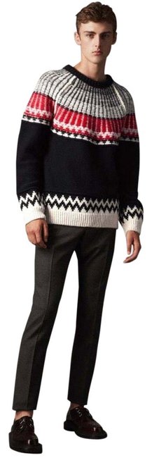 Burberry 4500481290 Black White Red Sweater