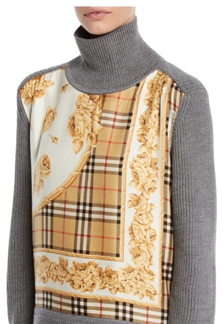 Burberry Archive Scarf panel Wool Turtleneck Sweater