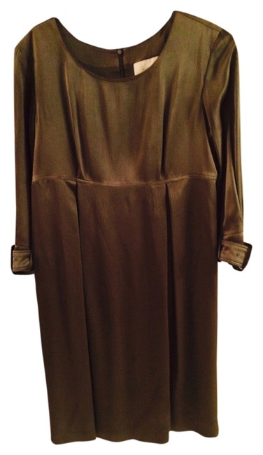 Burberry Army Green Long WorkOffice Dress10 M
