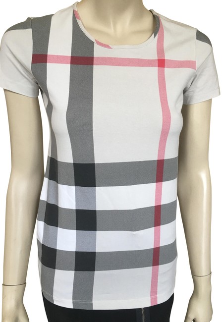 Burberry Beige Giant Check T shirt Tee Shirt6 S