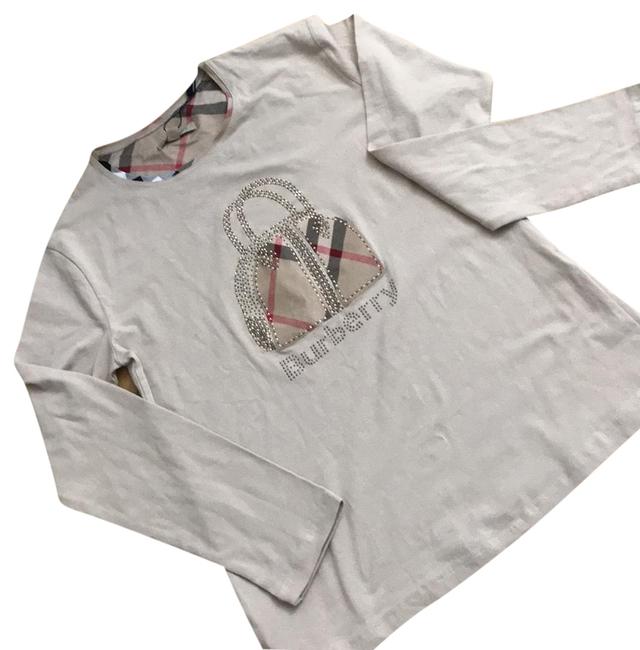 Burberry Beige Long Sleeve T shirt Tee Shirt20 Plus 1x