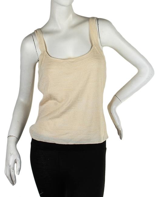 Burberry Beige Vintage Nylon Acrylic Camisole 31343 Tank TopCami10 M