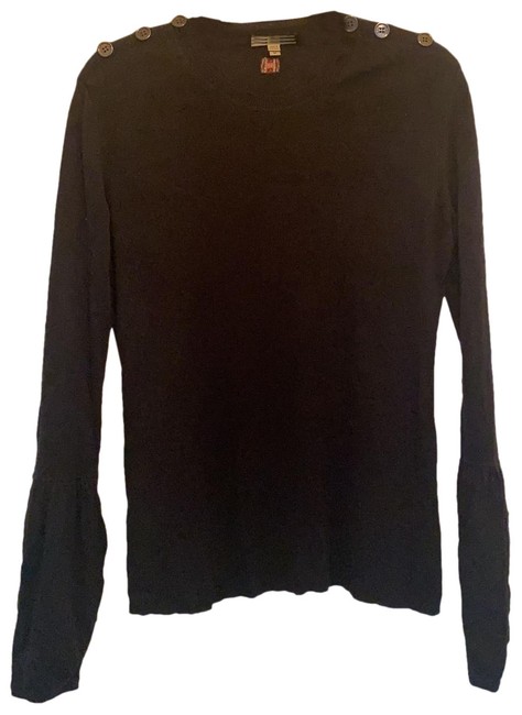 Burberry Bell Sleeve Black Sweater