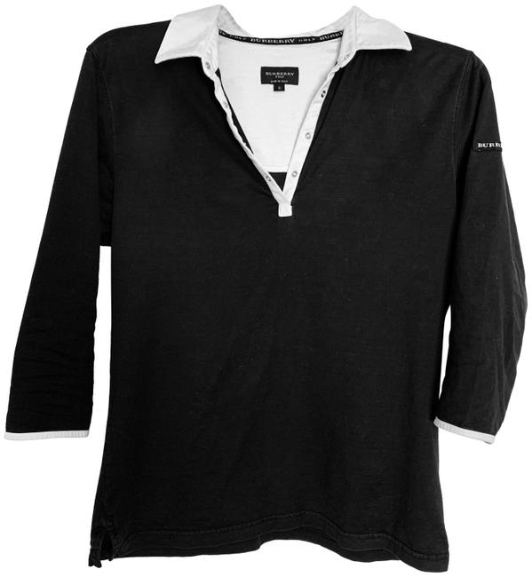 Burberry Black Button up 34 Sleeve Blouse4 S