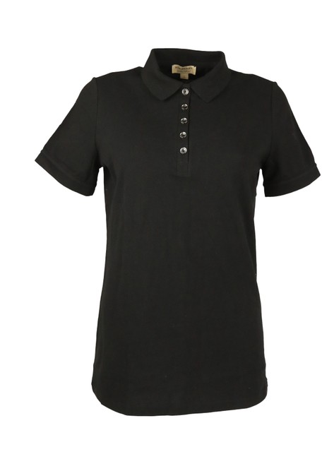 Burberry Black Collared Polo Shirt Button down Top12 L