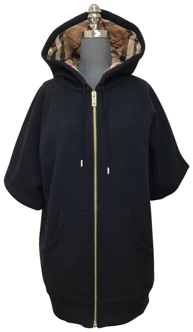 Burberry Black Cotton Fleece SweatshirtHoodie4 S
