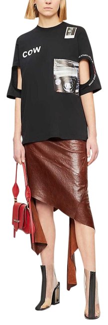 Burberry Black Cow Graphic T shirt Tee Shirt6 S