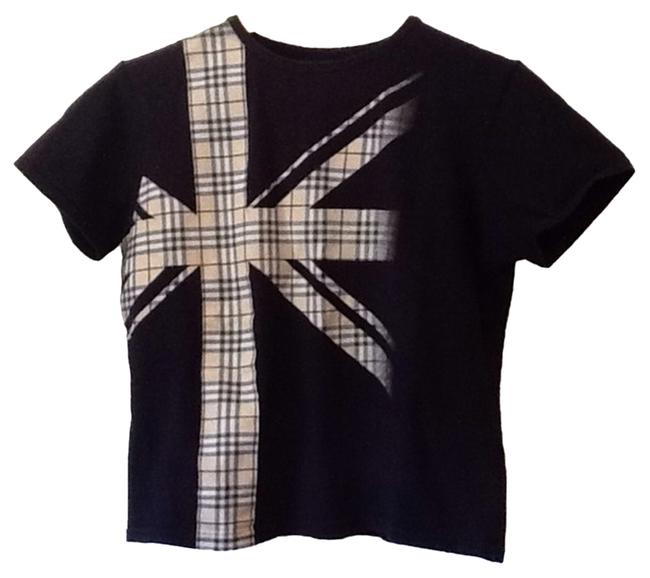 Burberry Black Design Tee Shirt12 L