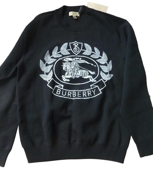 Burberry Black Ladies Stretch Merino Wool Logo SweatshirtHoodie6 S