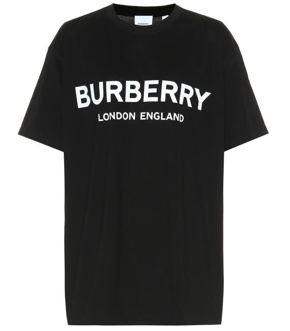 Burberry Black Logo Print Cotton T shirt Tee Shirt8 M