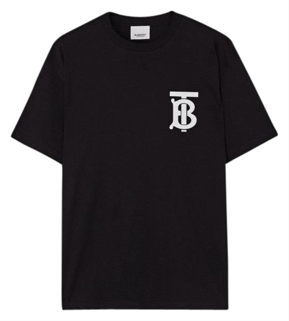 Burberry Black Logo Printed Tee Shirt0 XS